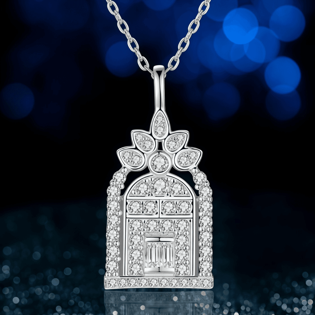 Arch Gate Moissanite Necklace - LEONREN Jewelry