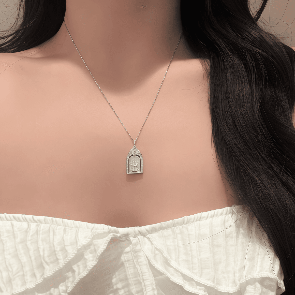 Arch Gate Moissanite Necklace - LEONREN Jewelry