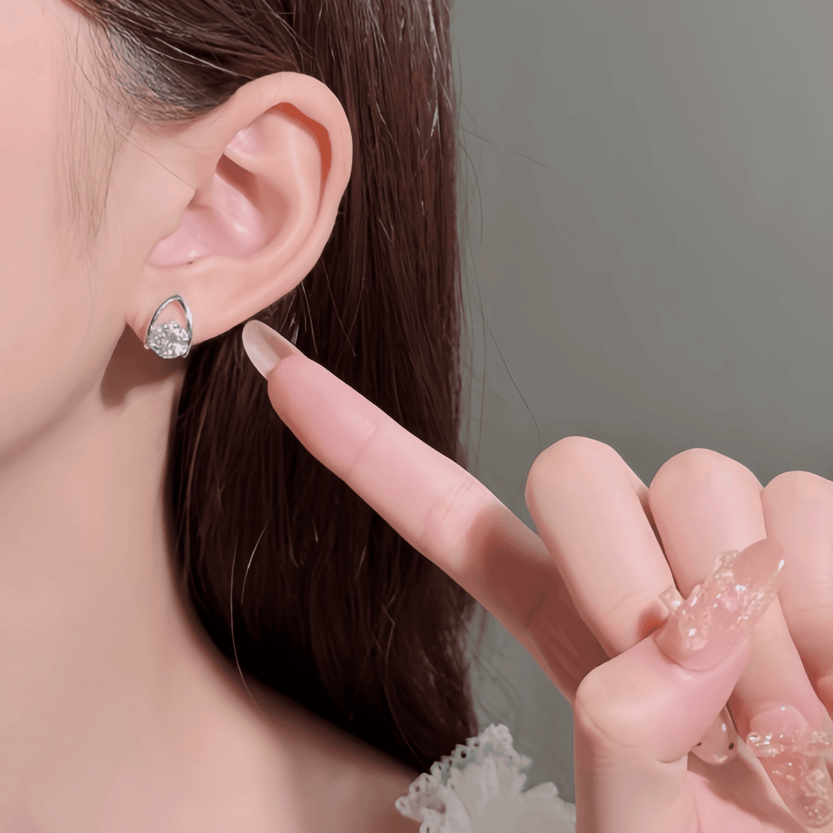 Arch Halo Studs - LEONREN Jewelry