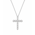 Cross Moissanite Necklace - LEONREN Jewelry