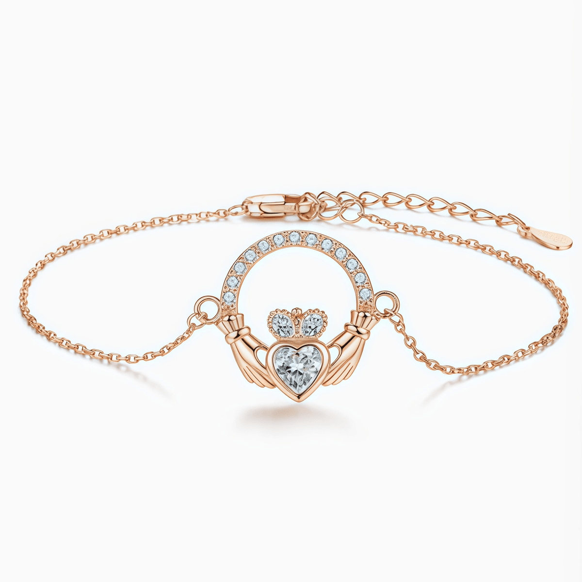 Crowned Heart Bracelet - LEONREN Jewelry