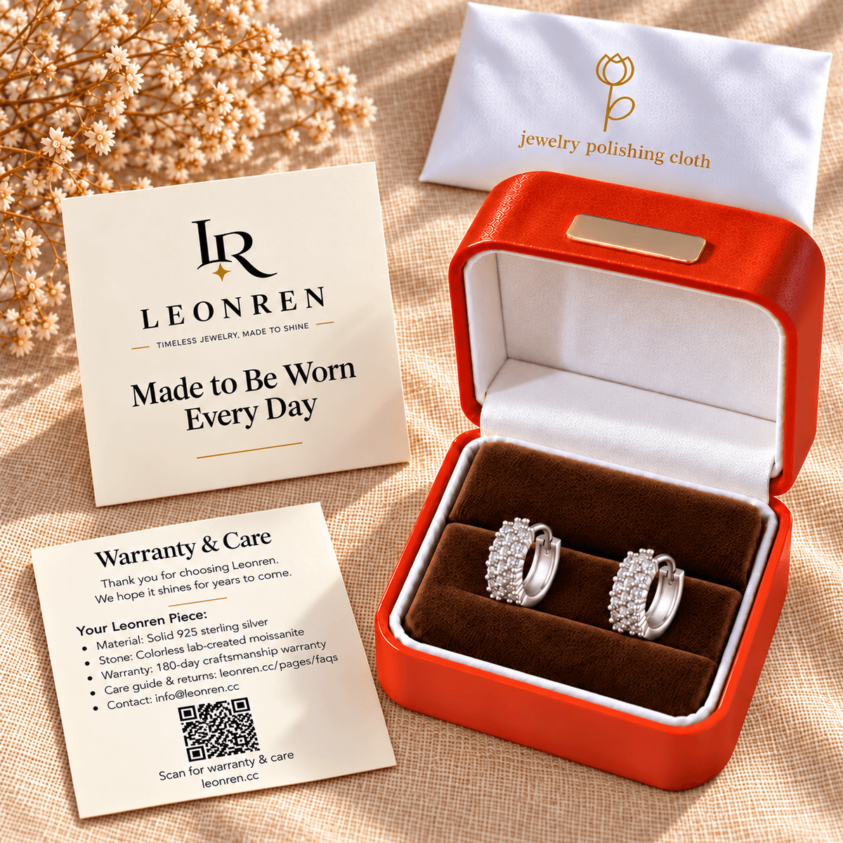 Double Row Huggie Hoops - LEONREN Jewelry