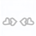 Heart-to-Heart Moissanite Studs - LEONREN Jewelry