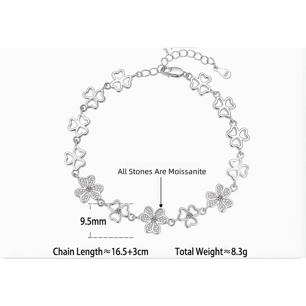 Lucky Clover Bracelet - 13 Charms - LEONREN Jewelry