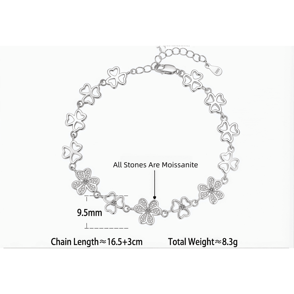 Lucky Clover Bracelet - 13 Charms - LEONREN Jewelry