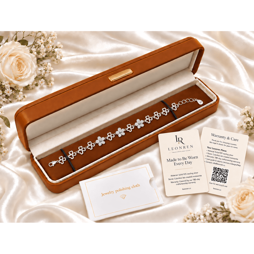 Lucky Clover Bracelet - 13 Charms - LEONREN Jewelry