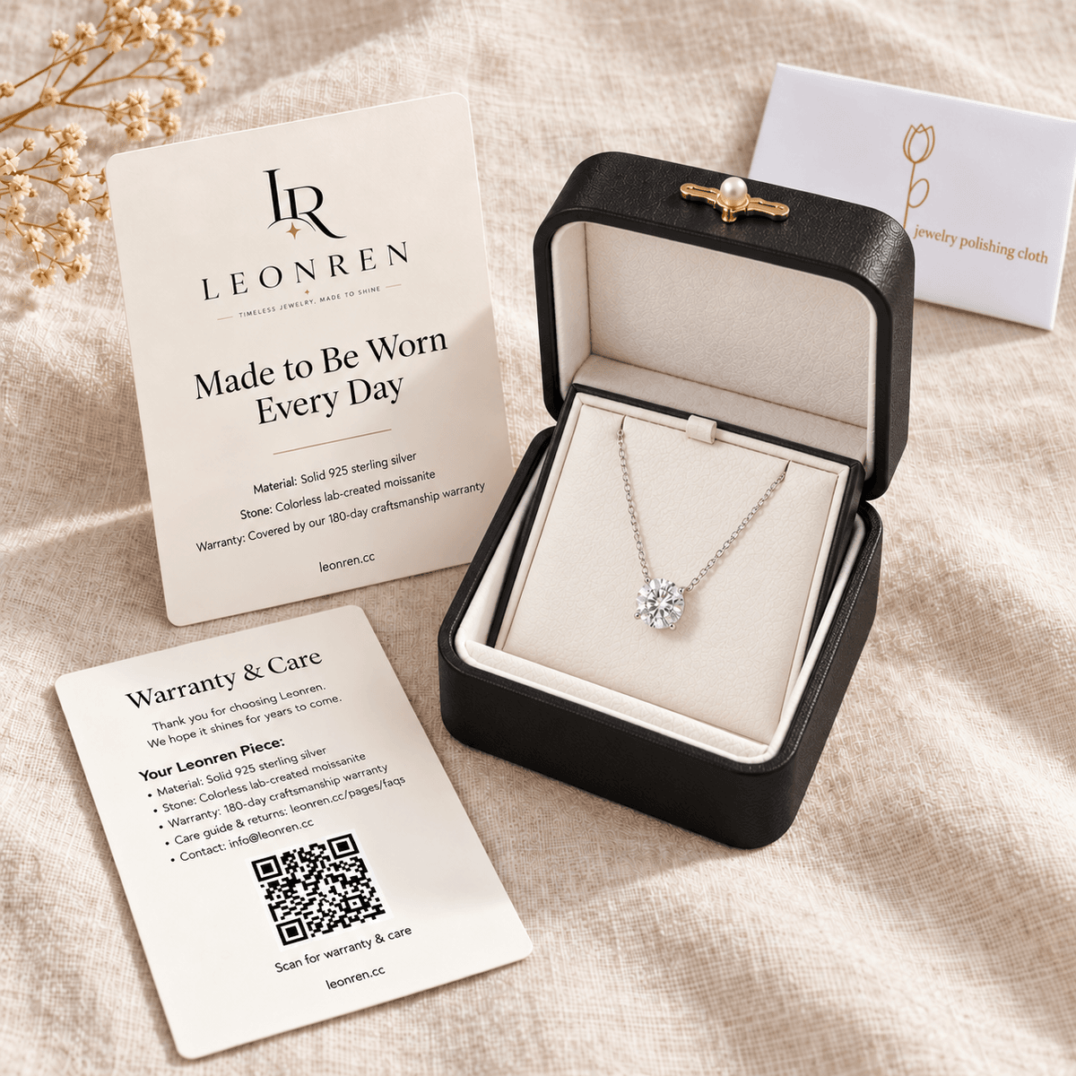 Lucky Star Moissanite Necklace - LEONREN Jewelry