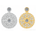 North Star Compass Drop Earrings - LEONREN Jewelry