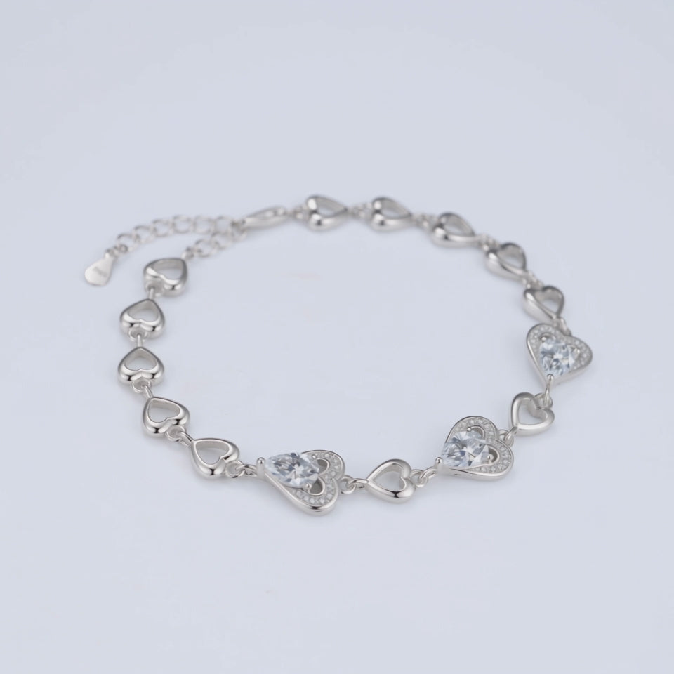 Triple Heart Bracelet