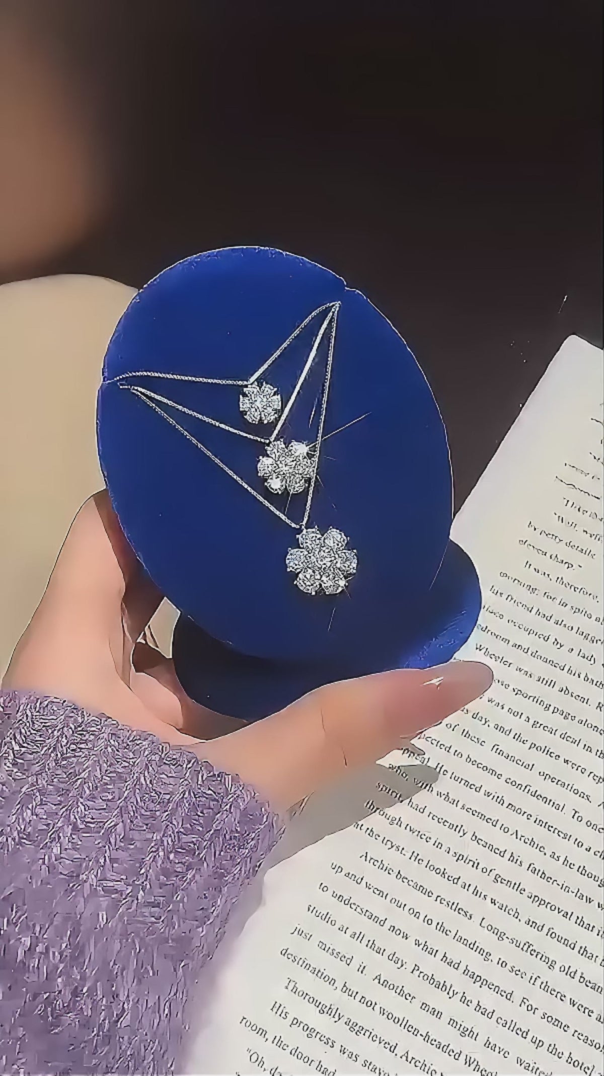 First Snow Moissanite Pendant Necklace