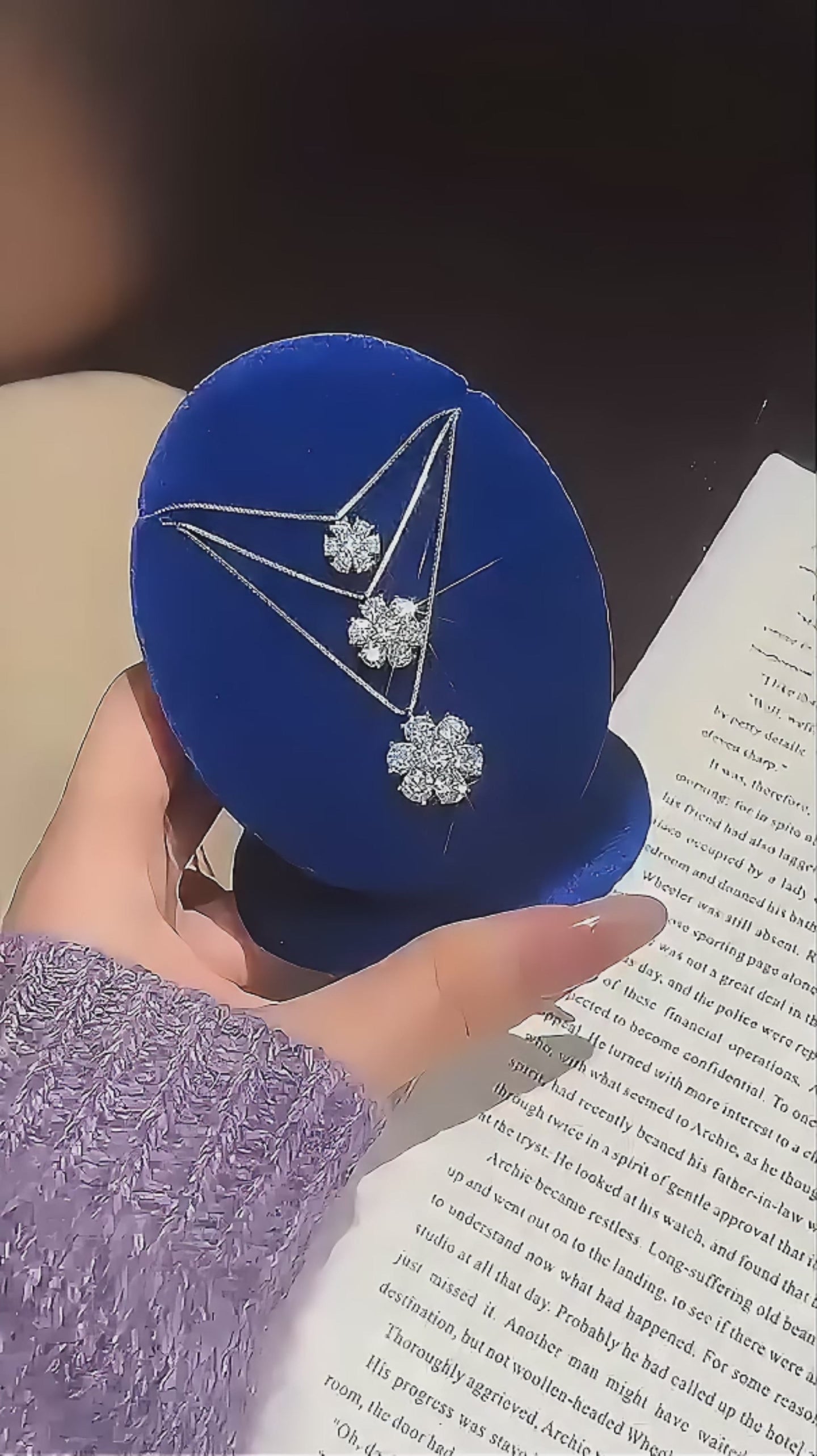 First Snow Moissanite Pendant Necklace