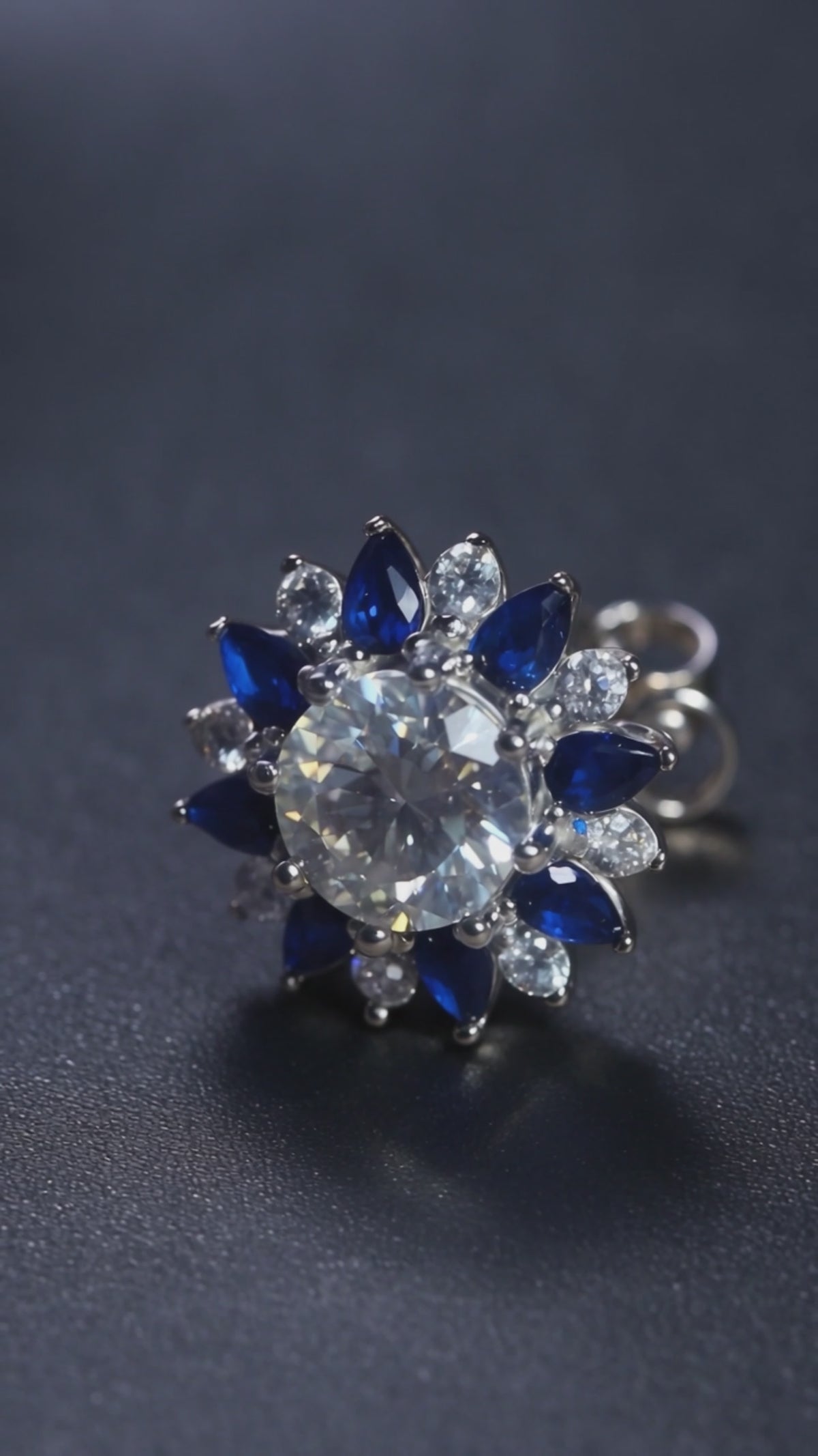 Forget-Me-Not 2ct Moissanite Stud Earrings - 6.5mm | 925 Silver