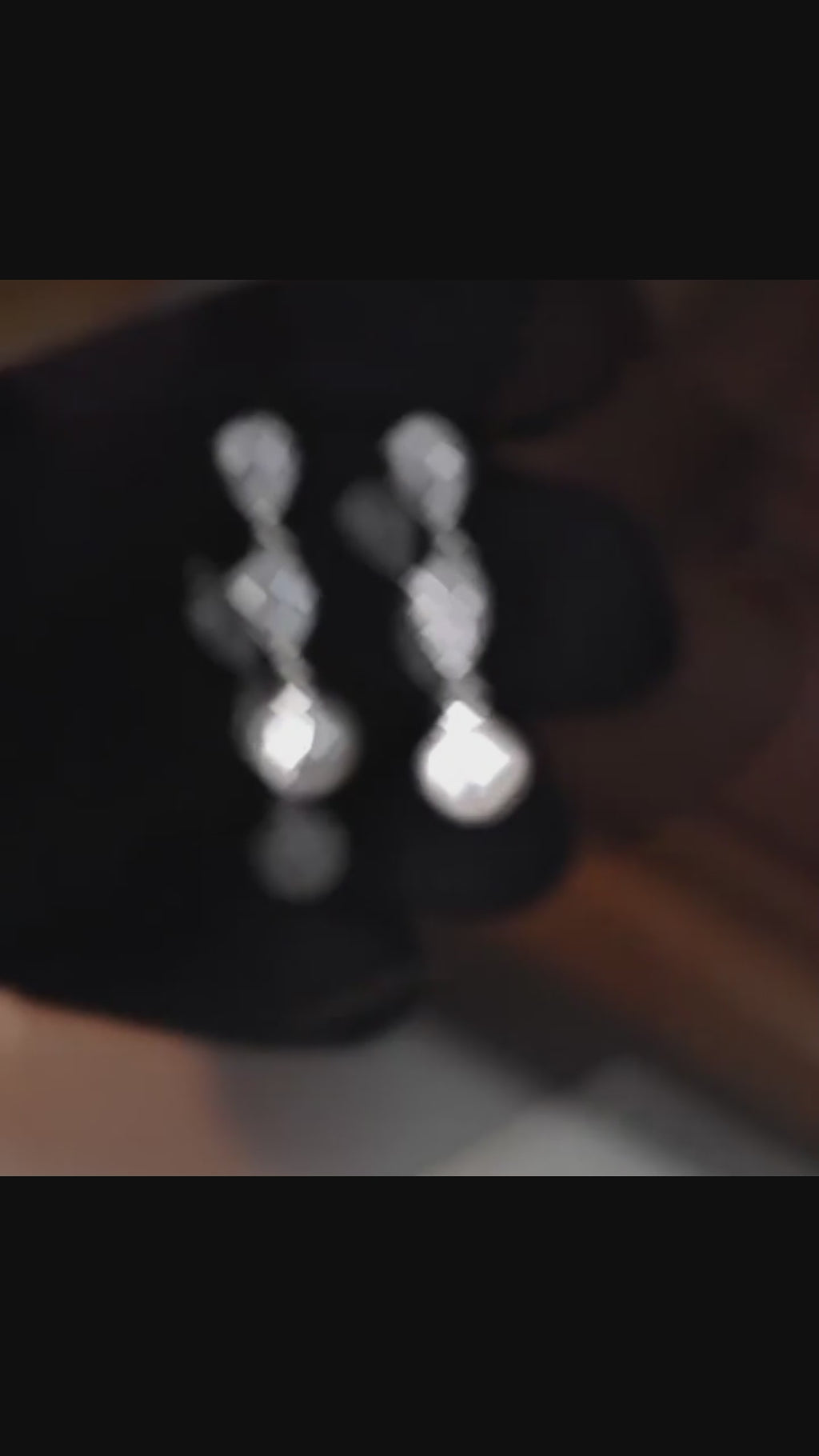 Pearl Drop Moissanite Earrings – Solid 925 Silver