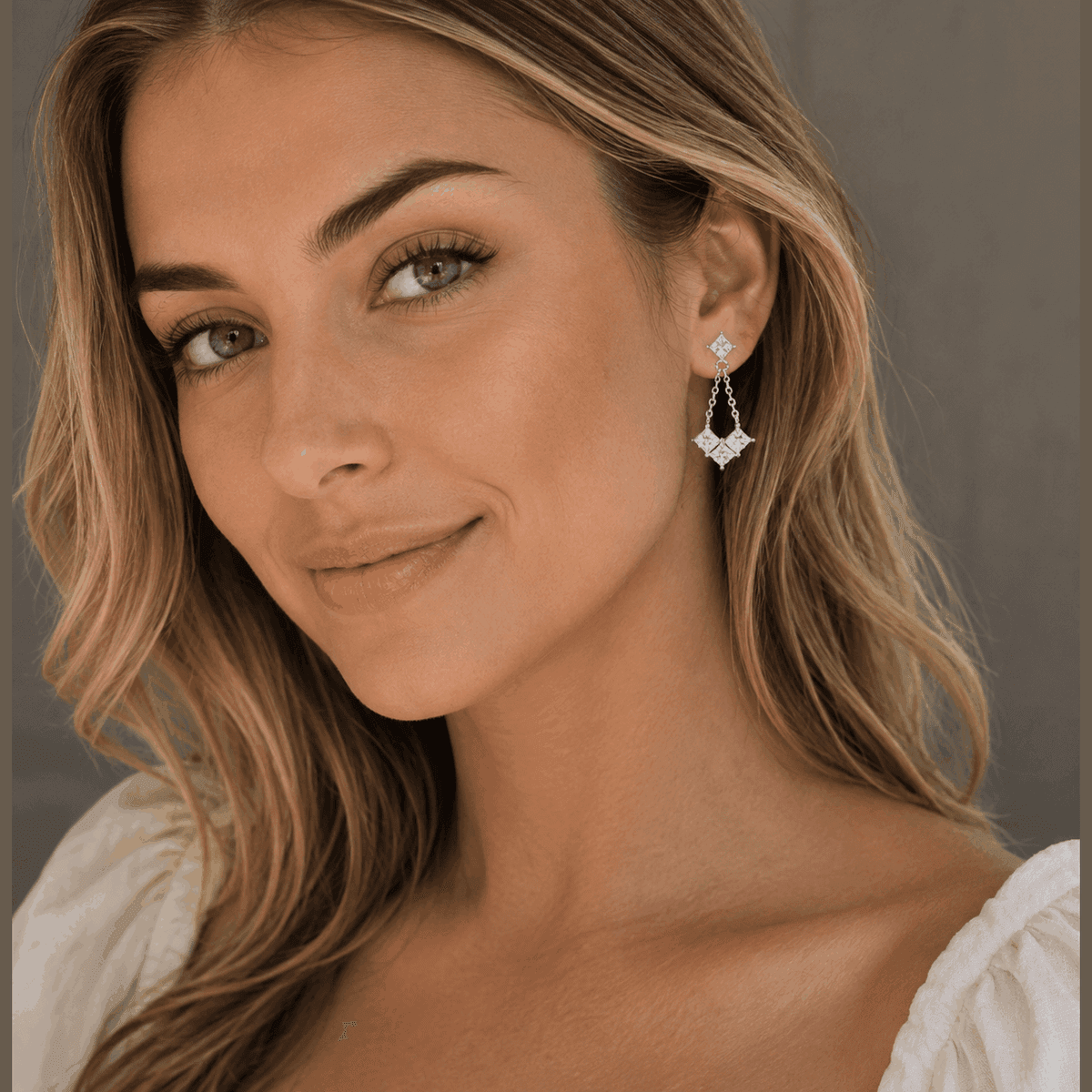Princess Chain Drop Earrings - LEONREN Jewelry