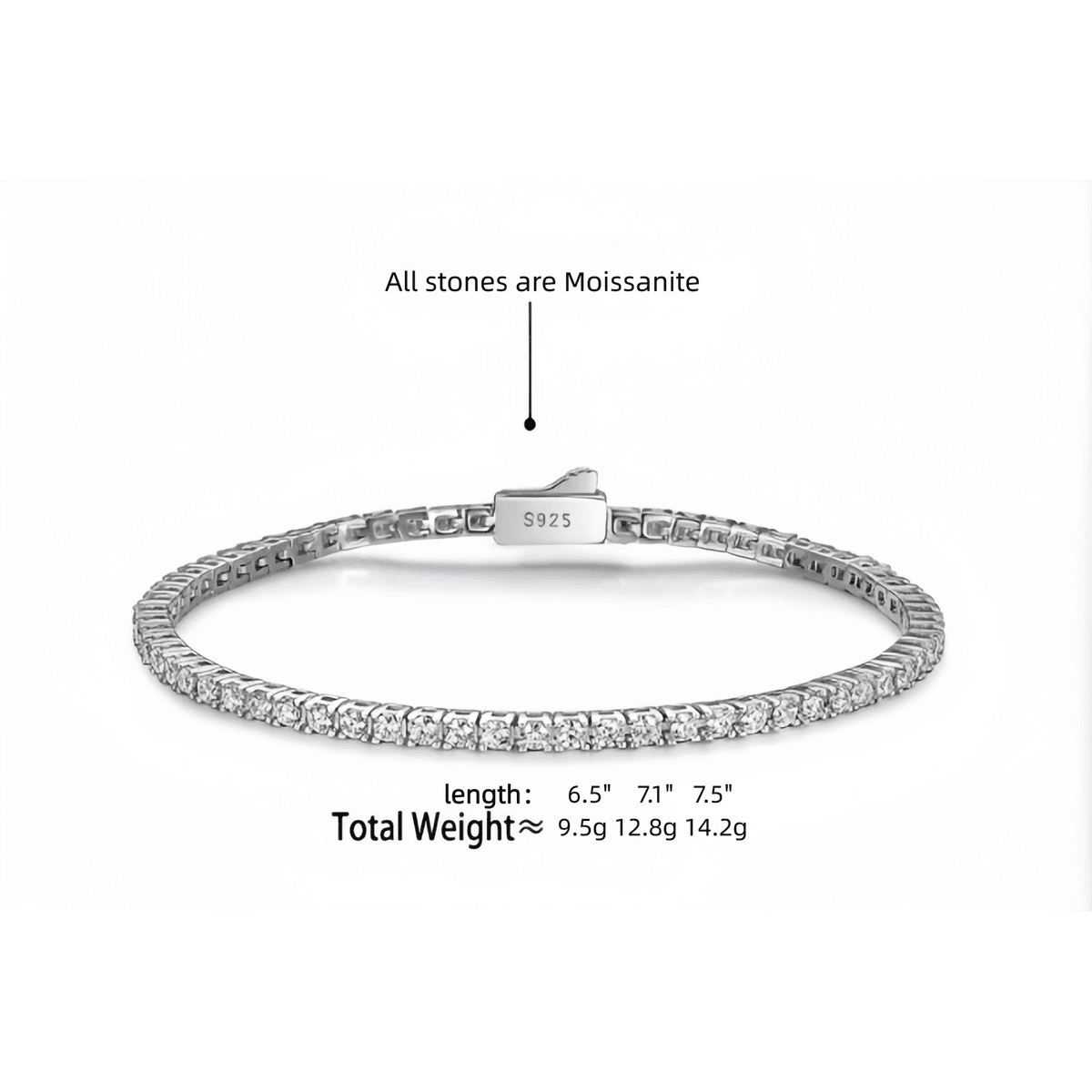 River of Light Tennis Bracelet - LEONREN Jewelry