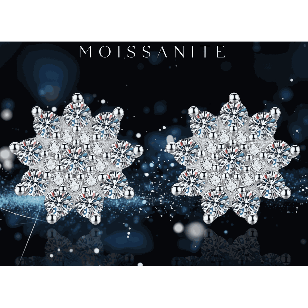 Snowflake Floral Studs - LEONREN Jewelry