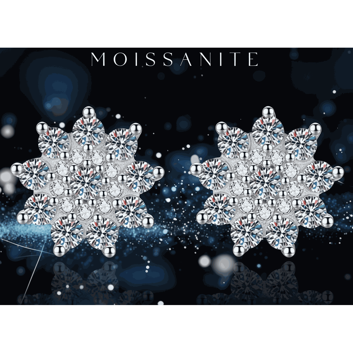 Snowflake Floral Studs - LEONREN Jewelry