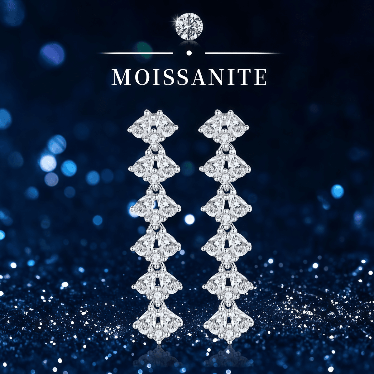 Stardust Cascade Drop Earrings - LEONREN Jewelry
