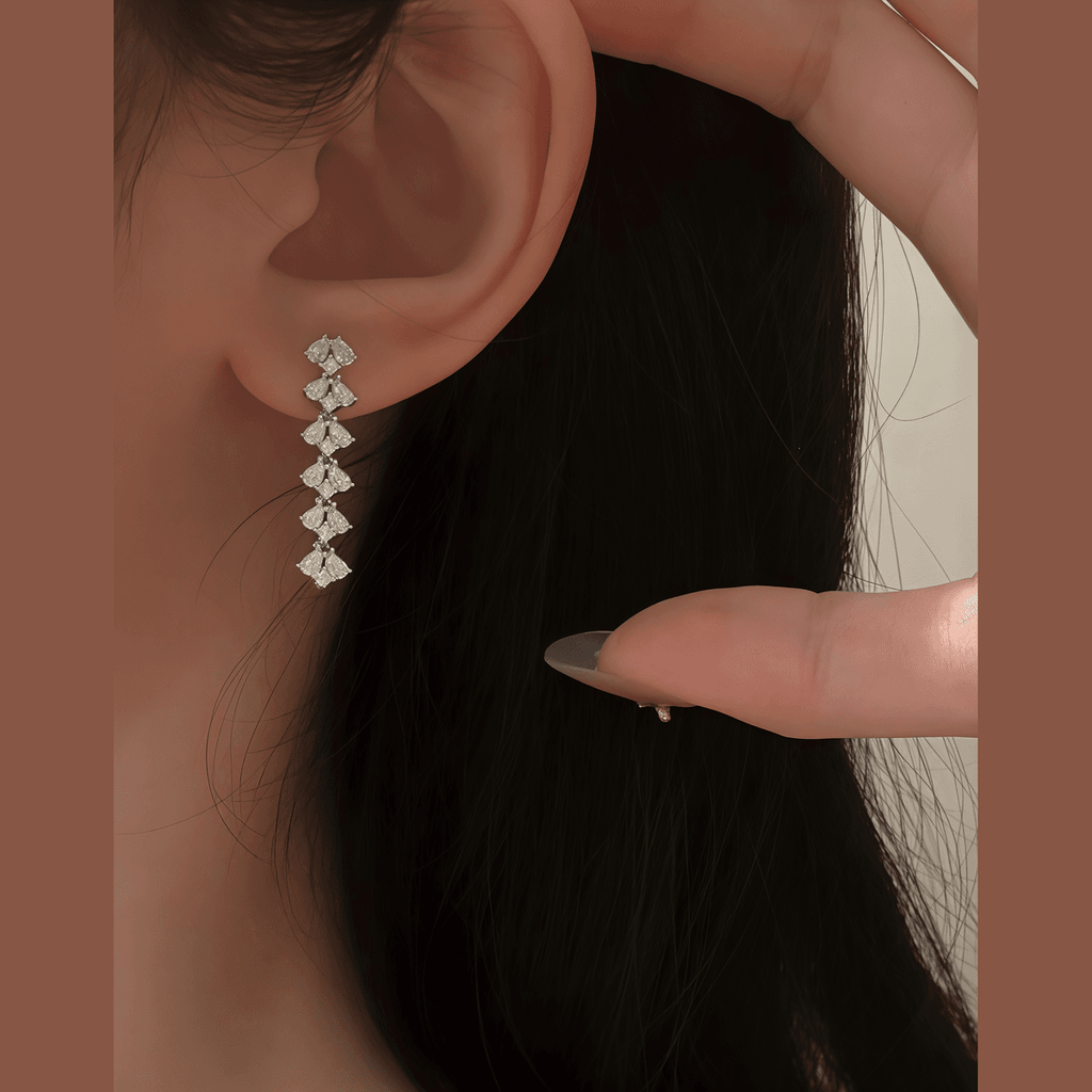 Stardust Cascade Drop Earrings - LEONREN Jewelry
