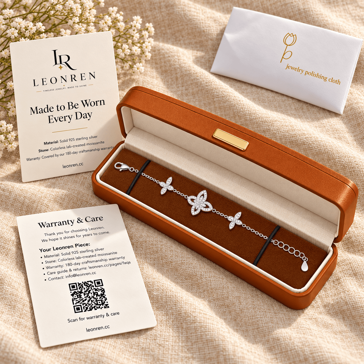 Three Butterfly Bracelet - LEONREN Jewelry