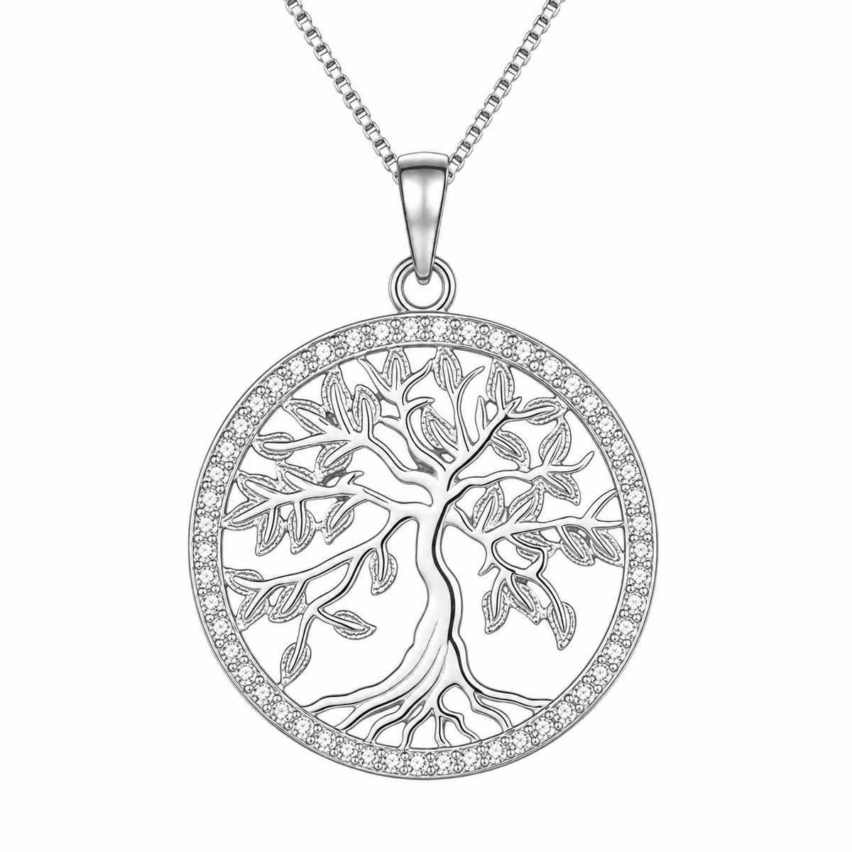 Tree of Life Moissanite Necklace - LEONREN Jewelry