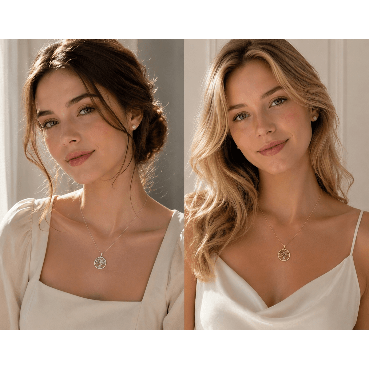 Tree of Life Moissanite Necklace - LEONREN Jewelry