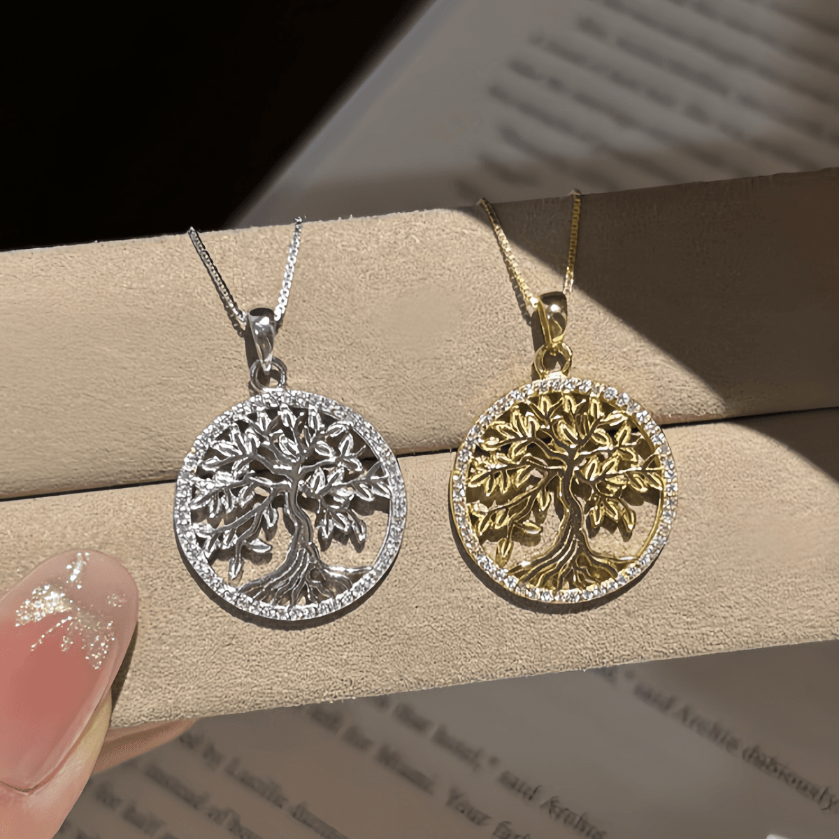 Tree of Life Moissanite Necklace - LEONREN Jewelry
