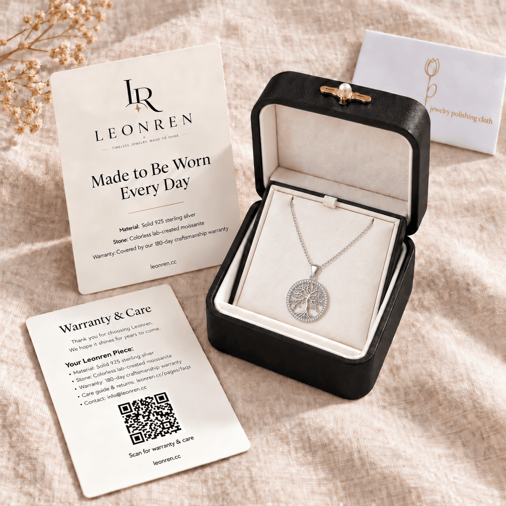 Tree of Life Moissanite Necklace - LEONREN Jewelry