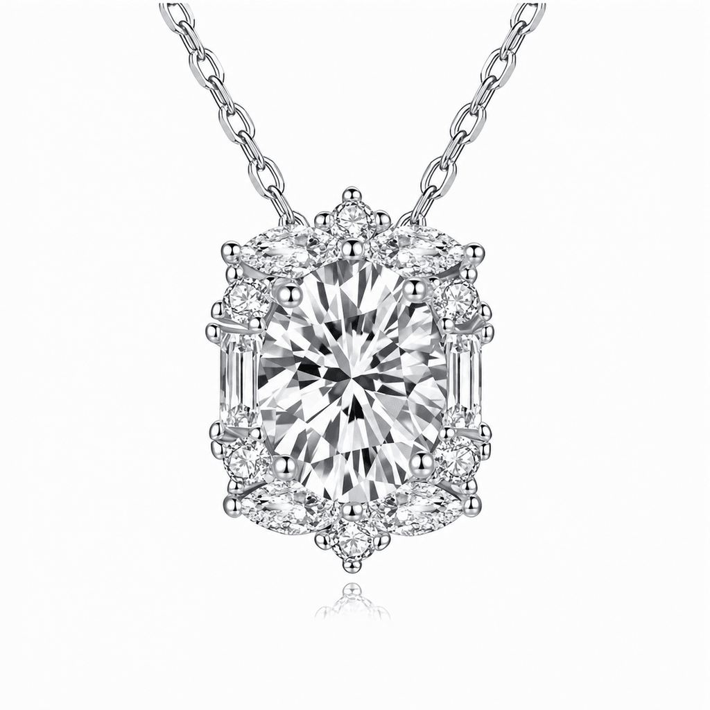 Vintage Radiant Necklace - 2ct DEW - LEONREN Jewelry